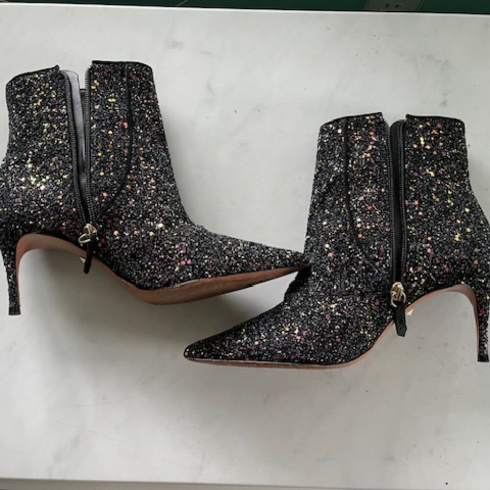 Schutz Rhinestone Stiletto Boots